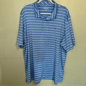 Vineyard Vines Men’s Performance Polo Size 2XL Blue Striped